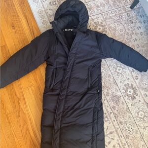 Aritzia Black Puffer Coat